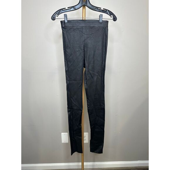 Theory Adbelle Leather Leggings Size 0 $995 - Picture 4 of 6
